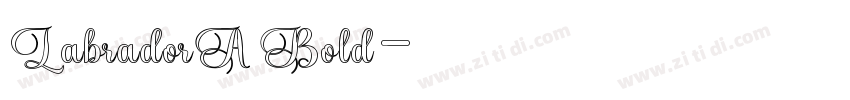 LabradorA Bold字体转换